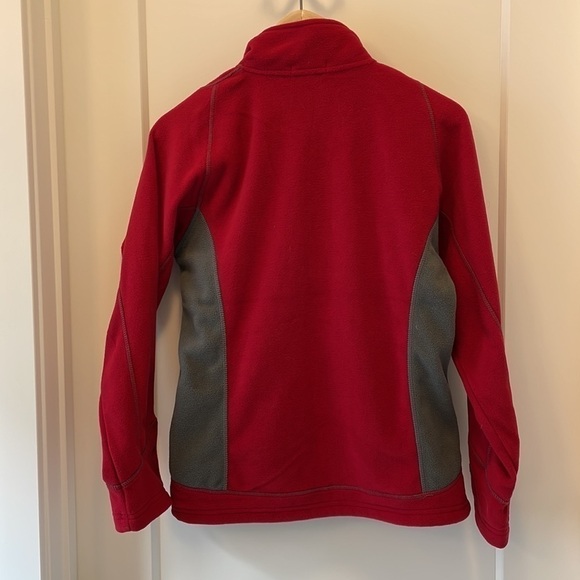 SzS Outer Boundary Overland Micro Fleece Full Zip Sweater vintage red/grey NWT - Picture 3 of 8